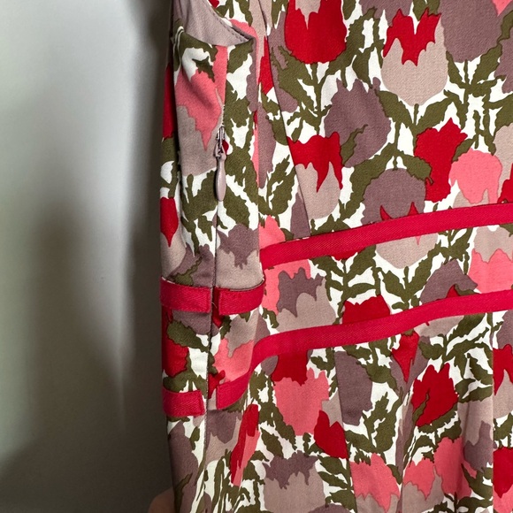 Boden Pink Tulip Print Valentine Shift Dress Size 4 - Picture 6 of 7